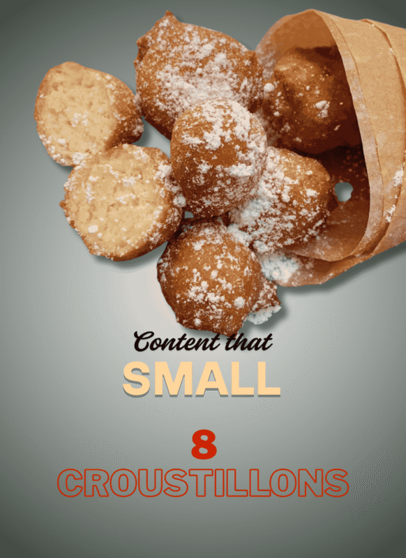 Small croustillons